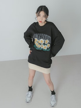 「FOLLOWIN（フォロウィン）のアイテム」を使った、UNE MANSIONさん（レディース・170cm）の冬コーディネート