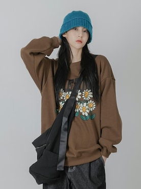 「ストリートファッション」｜UNE MANSIONさん（レディース・159cm）の冬コーディネート