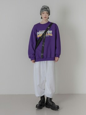 「FOLLOWIN（フォロウィン）のアイテム」を使った、UNE MANSIONさん（レディース・173cm）の冬コーディネート