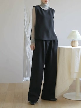 「髻灘嵜繝輔ぃ繝・す繝ｧ繝ｳ」｜UNE MANSIONさん（レディース・159cm）の冬コーディネート