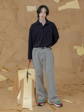 「FOLLOWIN（フォロウィン）のアイテム」を使った、UNE MANSIONさん（レディース・159cm）の冬コーディネート