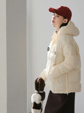 「ootd」｜UNE MANSIONさん（レディース・159cm）の冬コーディネート