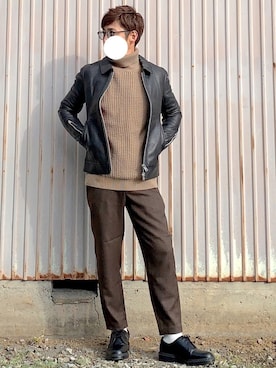 「ユニオンステーション」｜「アイテム（ブーツ）」を使った、TOGOさん（メンズ・168cm）の冬コーディネート