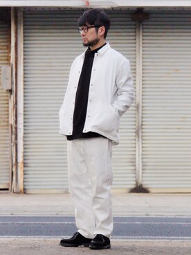 スウェットを使った 白ジャケット のメンズ人気ファッションコーディネート Wear