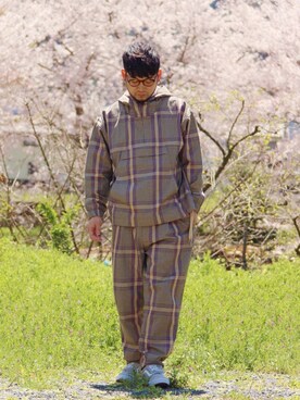 「CIAOPANIC（チャオパニック）のアイテム（その他アウター）」を使った、TOCHIOさん（メンズ・170cm）の春コーディネート