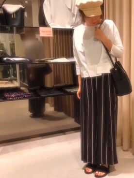 「INTERPLANET（インタープラネット）のアイテム（バッグ）」を使った、Shokoさん（レディース・169cm）の夏コーディネート