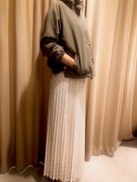 「INTERPLANET（インタープラネット）のアイテム（ジャケット/アウター）」を使った、Shokoさん（レディース・170cm）の春コーディネート