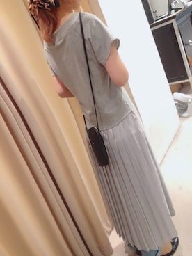 「アイテム（ストール/ショール）」を使った、Shokoさん（レディース・170cm）の夏コーディネート