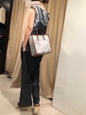 「アイテム（オールインワン・サロペット）」を使った、Shokoさん（レディース・170cm）の夏コーディネート