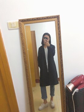 「New look（ニュールック）のアイテム（スーツジャケット）」を使った、咋咋さん（レディース・159cm）の秋コーディネート