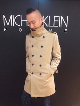 「MICHEL KLEIN HOMME   （ミッシェルクランオム）のアイテム（ジャケット/アウター）」を使った、k2.michelkleinhommeさん（メンズ・175cm）の冬コーディネート