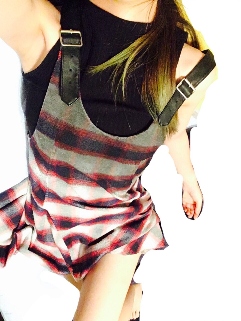 「シンプルコーデ、UNIF、ZARA」｜「ZARAのアイテム（Tシャツ/カットソー、ブラック系）」を使った、_8mk_さん（レディース・161cm）の秋コーディネートの1枚目の写真