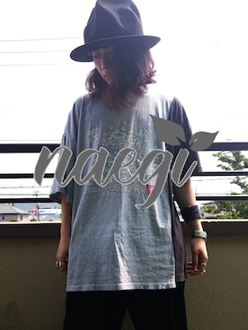 「sunsea」｜「アイテム（帽子）」を使った、Johniさん（メンズ・50cm）の夏コーディネート