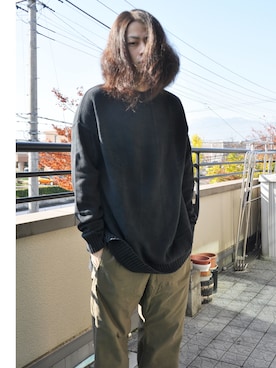 「UNUSED」｜「アイテム（その他）」を使った、Johniさん（メンズ・50cm）の秋コーディネート