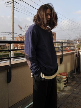 「UNUSED」｜「アイテム（その他）」を使った、Johniさん（メンズ・50cm）の秋コーディネート