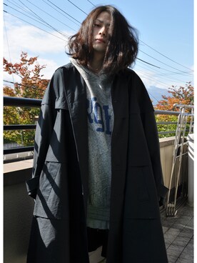 「UNUSED」｜「アイテム（その他）」を使った、Johniさん（メンズ・50cm）の秋コーディネート