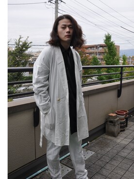 「FACETASM」｜「アイテム（その他）」を使った、Johniさん（メンズ・50cm）の秋コーディネート