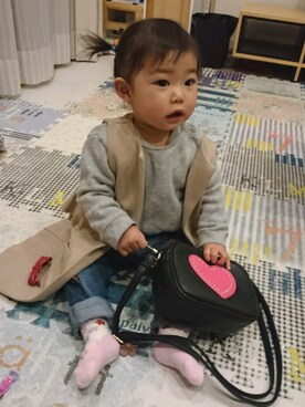 aiyuiさん（キッズ・70cm）の冬コーディネート