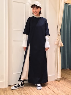 「RBS」｜「アイテム（帽子）」を使った、IGARAMUさん（レディース・162cm）の冬コーディネート