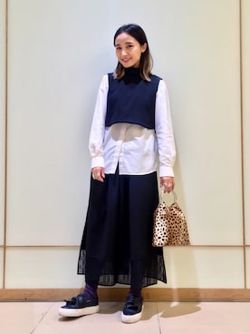 「beautiful people」｜IGARAMUさん（レディース・162cm）の冬コーディネート