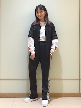 「I&ME（アイアンドミー）のアイテム」を使った、IGARAMUさん（レディース・162cm）の春コーディネート