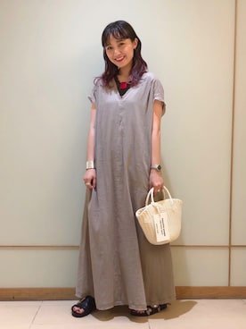 「アイテム（タンクトップ）」を使った、IGARAMUさん（レディース・162cm・20代）の春コーディネート