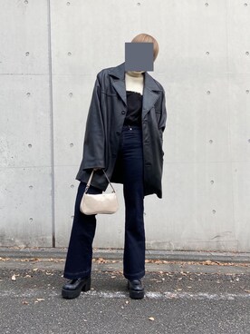 「FOCUS（フォーカス）のアイテム」を使った、少年Dさん（レディース・168cm）の冬コーディネート