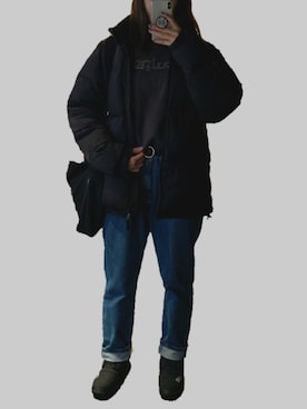 「COVERNAT」｜「アイテム（ジャケット/アウター）」を使った、나さん（レディース・171cm）の冬コーディネート
