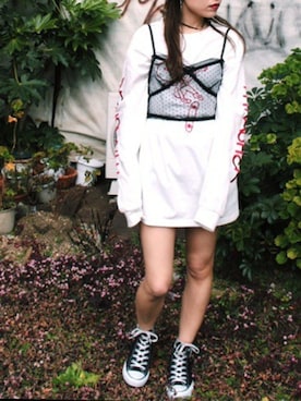 「THRASHER（スラッシャー）のアイテム」を使った、jouetieさん（レディース・154cm）の冬コーディネート