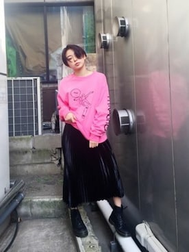 「THRASHER（スラッシャー）のアイテム」を使った、jouetieさん（レディース・158cm）の春コーディネート