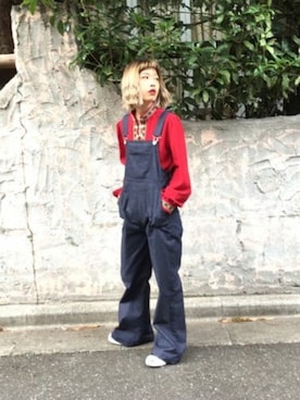 「jouetie（ジュエティ）のアイテム（オールインワン・サロペット）」を使った、jouetieさん（レディース・155cm）の夏コーディネート