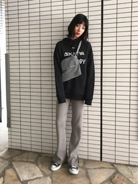 「THRASHER（スラッシャー）のアイテム」を使った、jouetieさん（レディース・166cm）の秋コーディネート