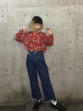 「jouetie（ジュエティ）のアイテム」を使った、jouetieさん（レディース・155cm）の秋コーディネート