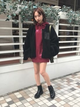 「THRASHER（スラッシャー）のアイテム」を使った、jouetieさん（レディース・150cm）の秋コーディネート