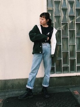 「KANGOL（カンゴール）のアイテム（トップス）」を使った、jouetieさん（レディース・154cm）の冬コーディネート