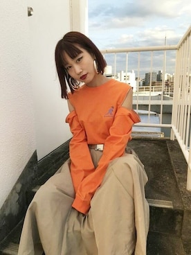 「ミモレ丈スカート」｜jouetieさん（レディース・163cm）の冬コーディネート