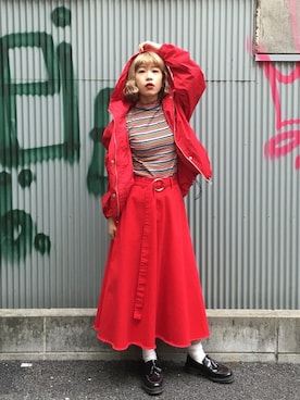 「ミディスカート」｜jouetieさん（レディース・155cm）の冬コーディネート