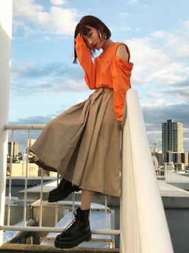 「KANGOL（カンゴール）のアイテム（トップス）」を使った、jouetieさん（レディース・163cm）の冬コーディネート
