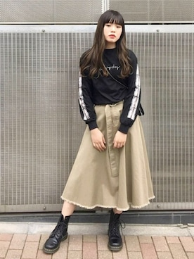 「ミディ丈スカート」｜jouetieさん（レディース・164cm）の冬コーディネート