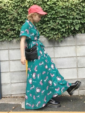 「高橋愛」｜「アイテム（キャップ）」を使った、jouetieさん（レディース・155cm）の夏コーディネート