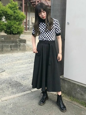 「ブロックチェック」｜jouetieさん（レディース・164cm）の夏コーディネート