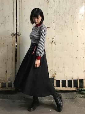 「KANGOL（カンゴール）のアイテム」を使った、jouetieさん（レディース・164cm）の秋コーディネート