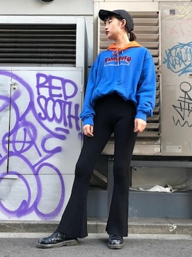 「THRASHER（スラッシャー）のアイテム」を使った、jouetieさん（レディース・167cm）の冬コーディネート