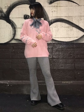 「THRASHER（スラッシャー）のアイテム」を使った、jouetieさん（レディース・164cm）の冬コーディネート