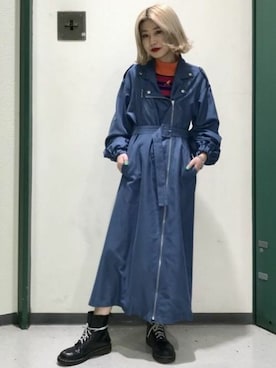 「KANGOL（カンゴール）のアイテム（ニット/セーター）」を使った、jouetieさん（レディース・156cm）の春コーディネート