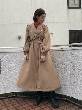 「KANGOL（カンゴール）のアイテム（ニット/セーター）」を使った、jouetieさん（レディース・154cm）の春コーディネート