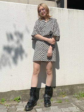 「ブロックチェック」｜jouetieさん（レディース・154cm）の夏コーディネート