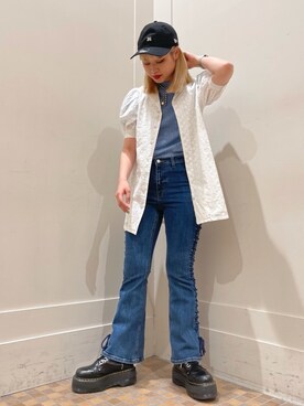 「ミニワンピ」｜jouetieさん（レディース・161cm）の春コーディネート