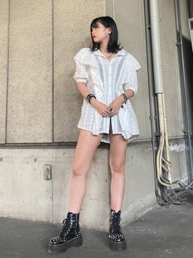 「コットンレース」｜jouetieさん（レディース・151cm）の夏コーディネート