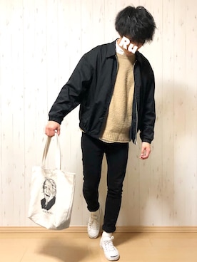 「アイラブCONVERSE」｜sottoさん（メンズ・169cm）の冬コーディネート